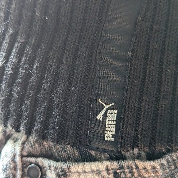 Puma XS black rhinestone zip up women's track jacket with white pinstripes - Picture 8 of 11